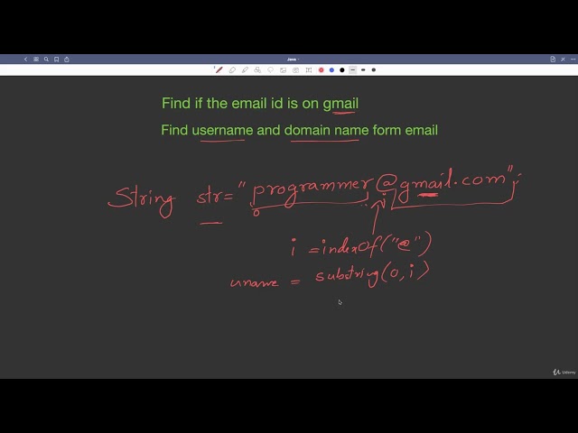 6.14 : Student Challenge – String Methods — [Abdul Bari] Java Course
