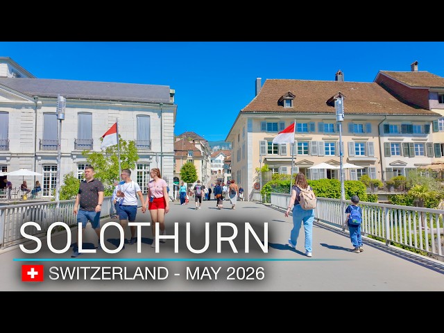 Solothurn Schweiz 4K Spaziergang | Altstadt & Aare | Ohne Musik