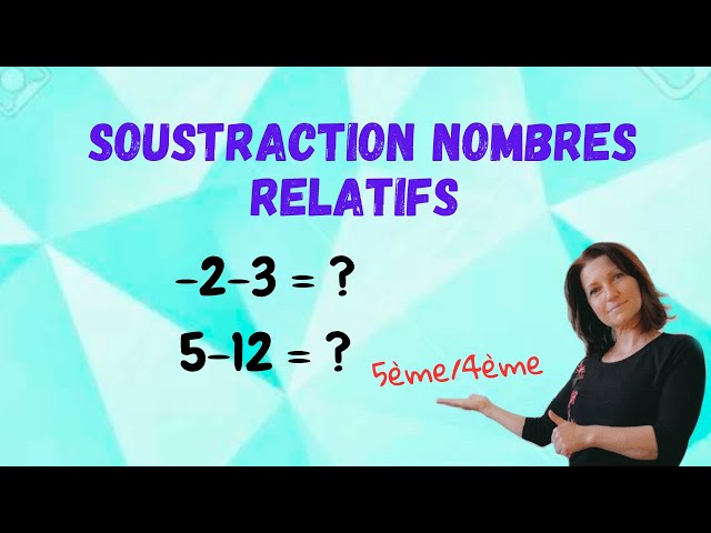 Exercice d'addition et de soustraction des nombres relatifs. Niveau collège, 5ème