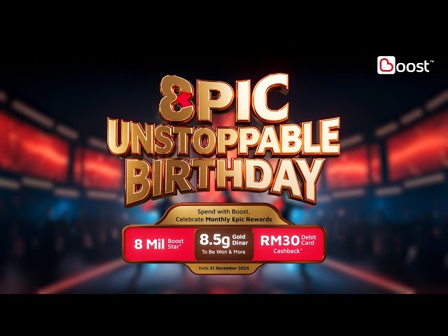 Boost Epic Unstoppable Birthday 2025