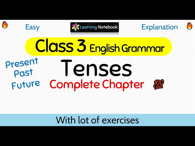 Class 3 English Grammar Tenses | Grade 3 Tenses