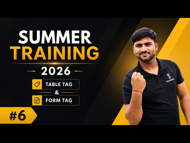 HTML Table & Form Tags Tutorial 🔥 | Complete Beginner Guide | By Sudhakar Sir
