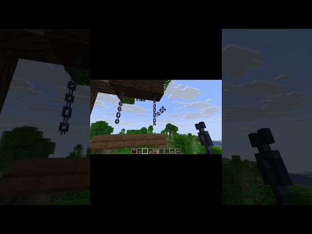 Easy Minecraft Swing Hack You Need to Try! 🎢  #Minecraft #MinecraftHacks #MinecraftBuilds