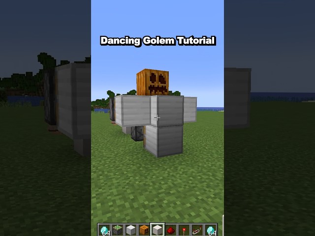 Dancing Golem Tutorial Minecraft  #shorts #minecraft