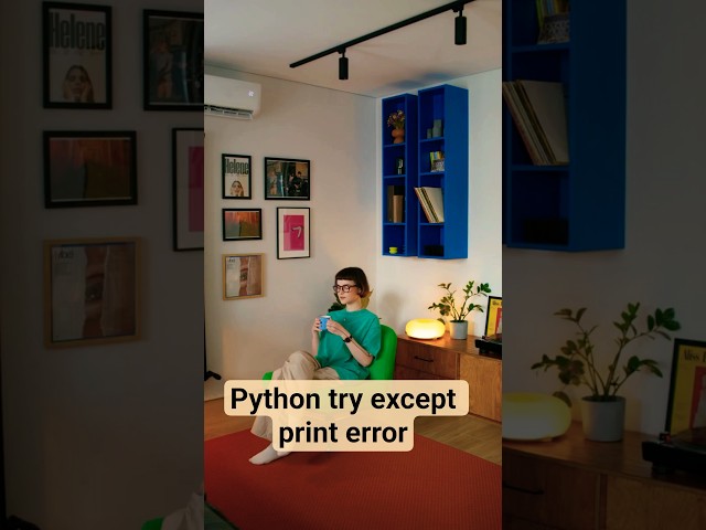 python try except print error