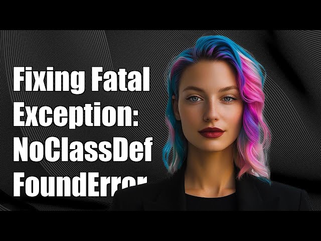 Fixing Fatal Exception: java.lang.NoClassDefFoundError: rt in Java Applications