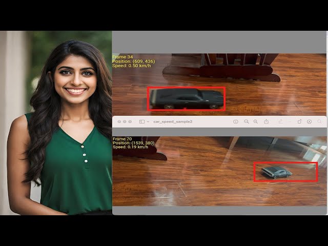 Car Tracking and Speed Estimation Using Computer Vision