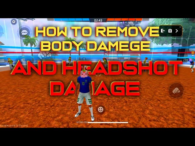 Free fire craftland script remove body damege and headshot damage script | #zomjogaming #freefire