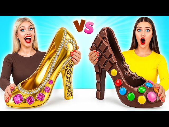 Desafío De Comida Real vs. De Comida Chocolate | Trucos y Recetas Locas por Multi DO Challenge