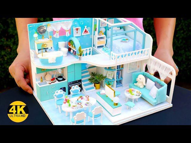 DIY Miniature Dollhouse #3 Bedroom, Bathroom,  Kitchen, Living Room
