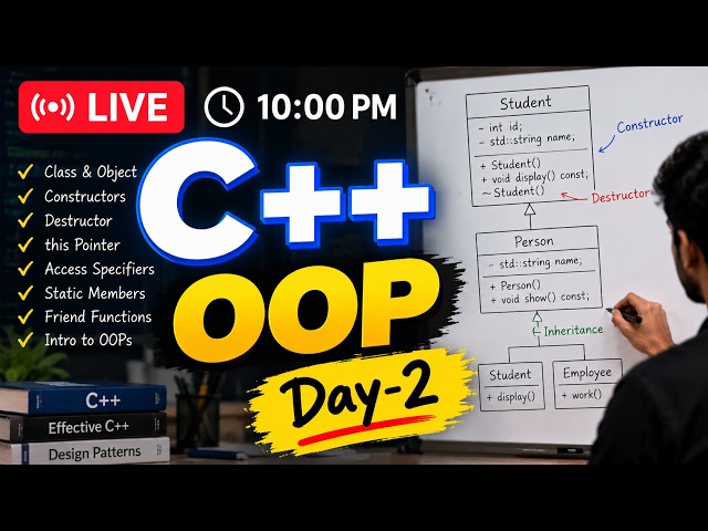 Object Oriented Programming Concepts Using C++ || Day-2