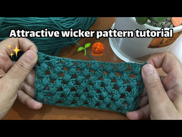 Attractive wicker weaving tutorial 🧶🌱