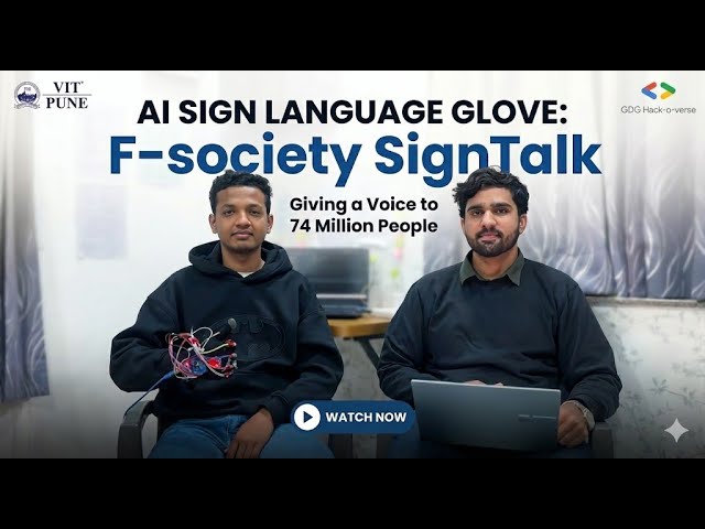 Using Google Gemini AI to Translate Sign Language in Real-Time | VIT Pune Innovation