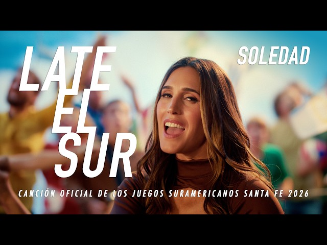 Soledad sings Late el Sur, the official song of the Santa Fe 2026 South American Games