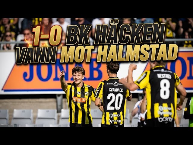 Bk Häcken- Halmstad 1-0 (höjdpunkter) #allsvenskan 