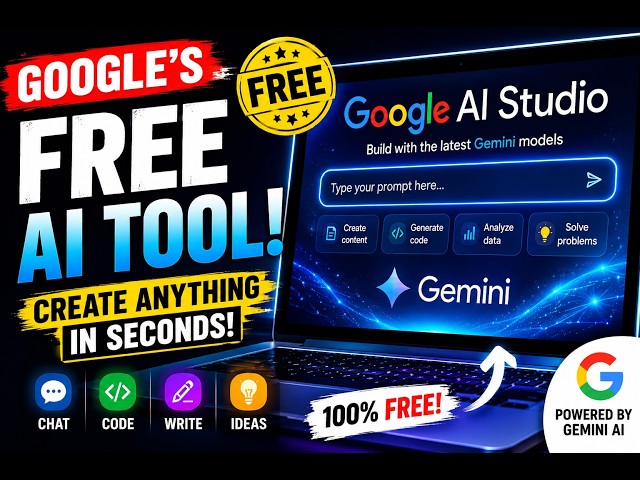 Google AI Studio in 60 Seconds 🤯 | FREE Gemini AI Tool Everyone Should Use!