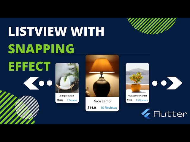 Flutter - Snapping Effect In Horizontal & Vertical Listview | Snapping Effect In List view [2022]