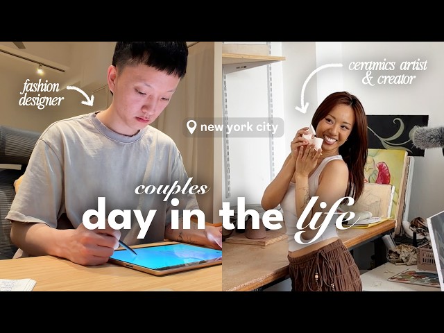 fashion designer vs. ceramics artist: day in my life working & living in NYC