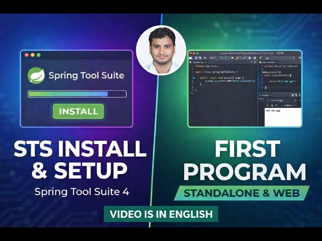 Spring Tool Suite (STS) 4 Installation & First Program | Java Spring Boot for Beginners