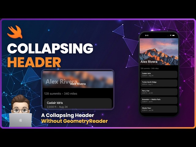 Parallax Collapsing Header in SwiftUI (iOS 26)