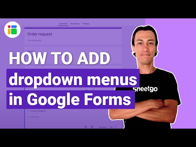 Add data validation and dropdown menus in Google Forms