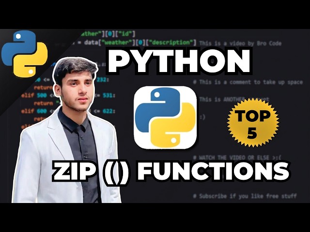 Python Tutorial For Beginners Zip Fuction