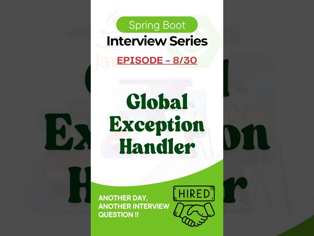 Stop Using Try-Catch🚫 Do this instead in Spring Boot! #shorts