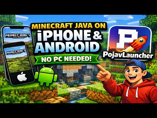 PojavLauncher iOS & Android Tutorial — Minecraft Java on iPhone/iPad NO PC
