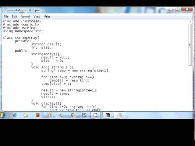 c++ code for anagrams with recursion