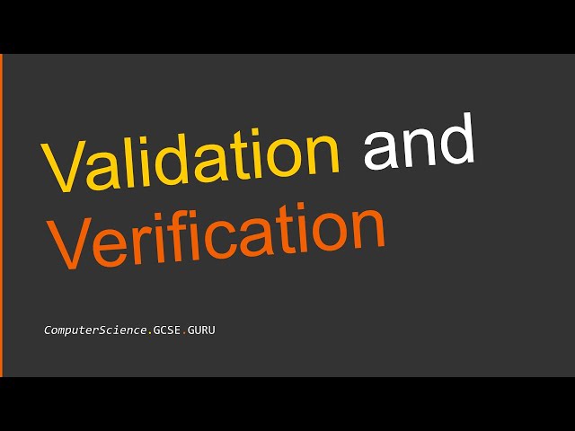 Validation and Verification Explained