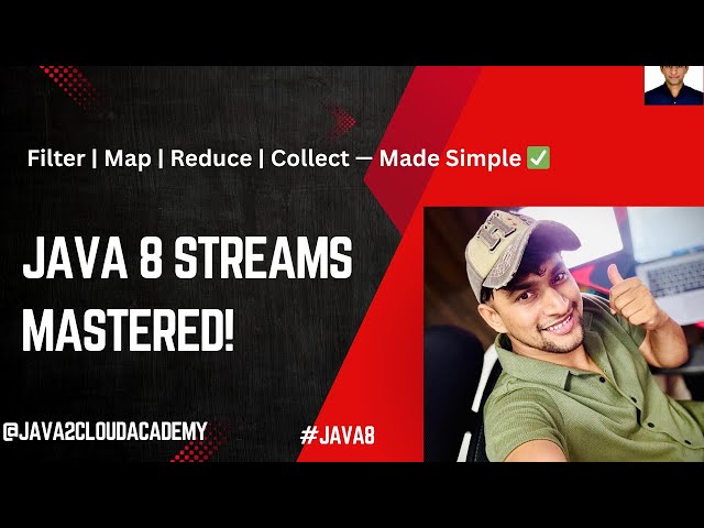 36. 🔥 Master Java 8 Stream API Like a Pro! 🚀 Filter, Map, Reduce Explained With Fun!