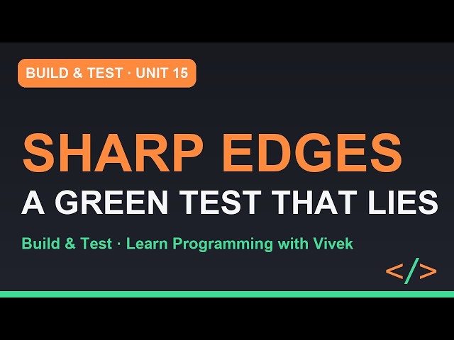 Build & Test: Mockito's Sharp Edges | Unit 15