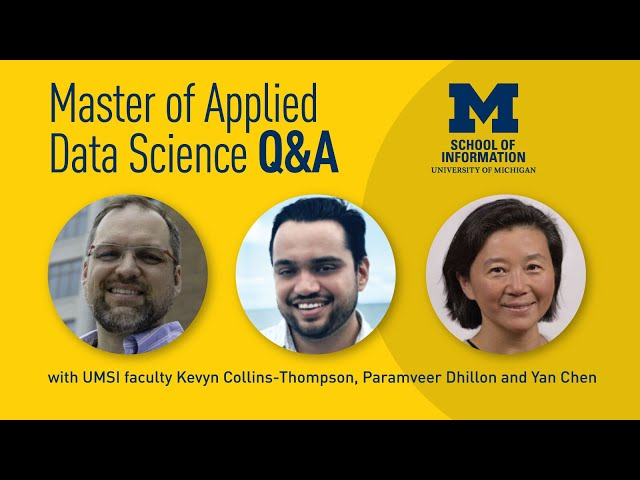 Master of Applied Data Science Live Q&A
