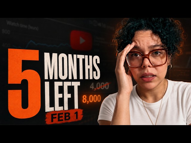 YouTube Just Doubled Monetization Requirements (4,000 → 8,000 Hours)