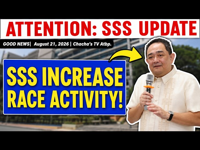 ✅ ATTENTION: SSS INCREASE RACE ACTIVITY! PARA SSS BENEFIT, PENSION MASIGURO! | #sss