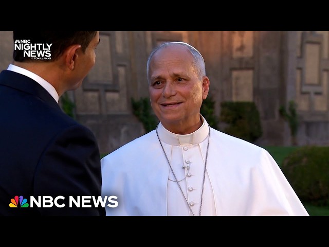 Pope Leo XIV reflects on being the first American pope