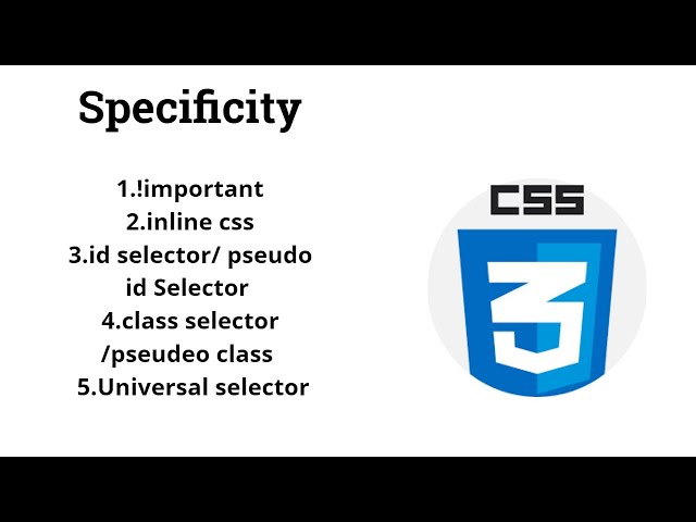 43 specificity in css