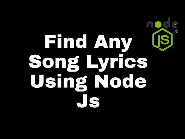 Getting Any Song Lyrics in Node js || genius lyrics api