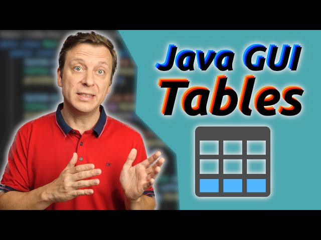 Java GUI - 4 - FASTEST Table Setup - Ready in 12 Minutes