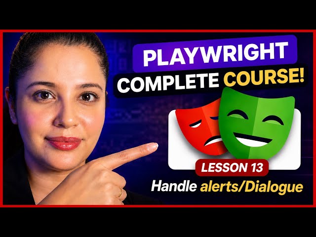 Handle Alerts/Dialogue |  Playwright TypeScript #13