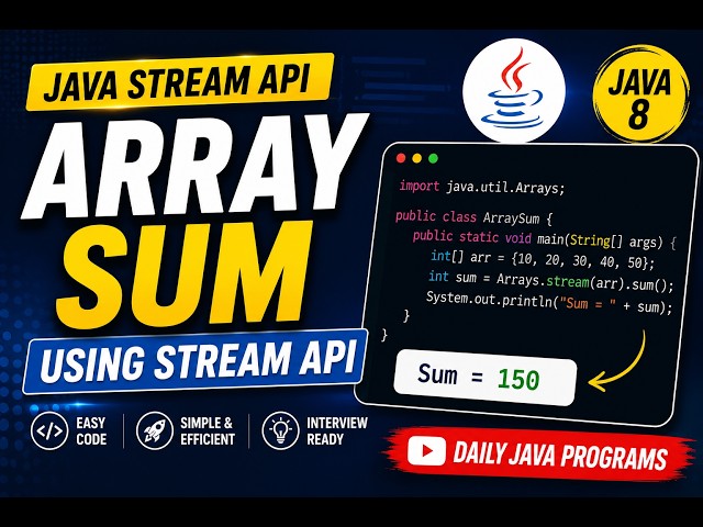 ArraySumStreamApi