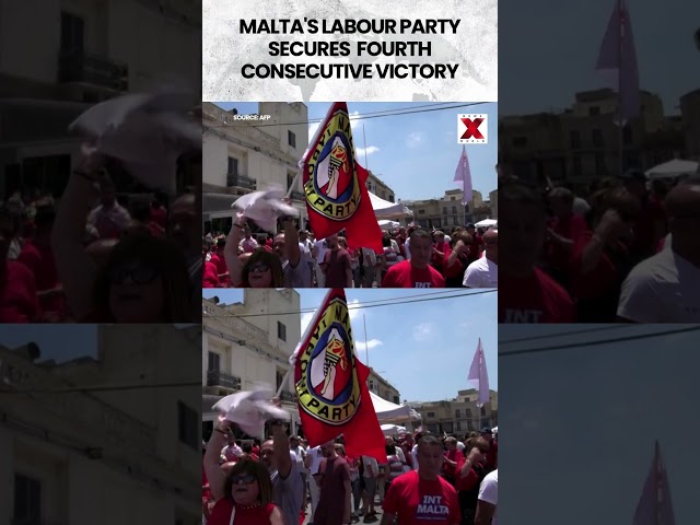 #malta | Robert Abela's Labour Party Wins Unprecedented Fourth Term #elections #robertabela #shorts
