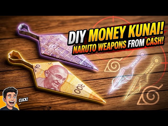 Rupees Note Kunai Origami 🔥 | Easy Step-by-Step Tutorial