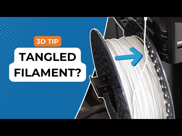 3D printing tip: How to prevent filament tangling 💡