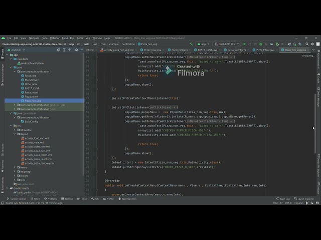 Food Ordering App in Android Studio | Java & XML | Complete Android App Tutorial