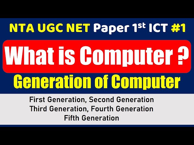 Nta Ugc Net Paper 1 - ICT- What Is Computer #1