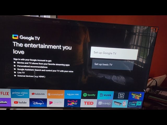 TCL Google Tv Setup