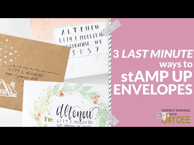 3 EASY Envelope Art Ideas | Perfect Pairings with Jaycee