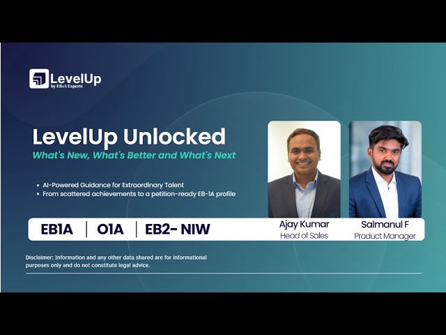Can AI Help Build Your EB-1A Case? See How LevelUp Works