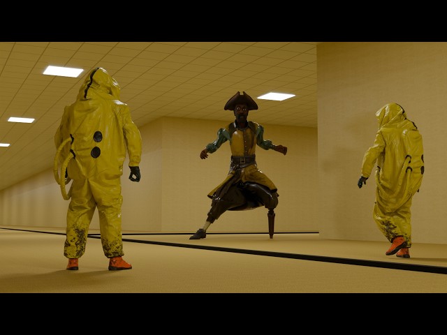 Captain Clark - Backrooms (Found Footage)!!! #backrooms #3d #animation
